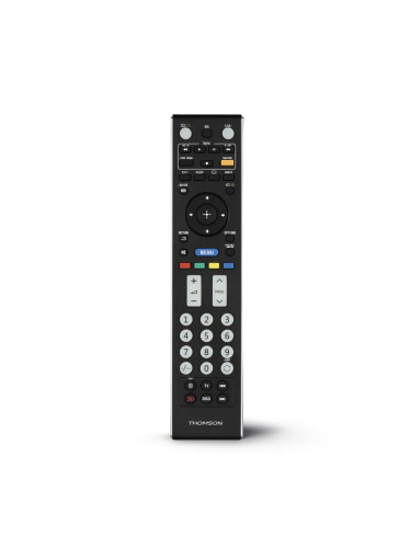 Дистанционно Thomson ROC1128SONY, съвместимо с всички Sony телевизори, функция SIMPLE mode, луминесцентни бутони, черно