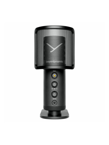 Микрофон beyerdynamic FOX USB, кондензаторен, кардиоиден, 24-bit/96kHz, USB, черен