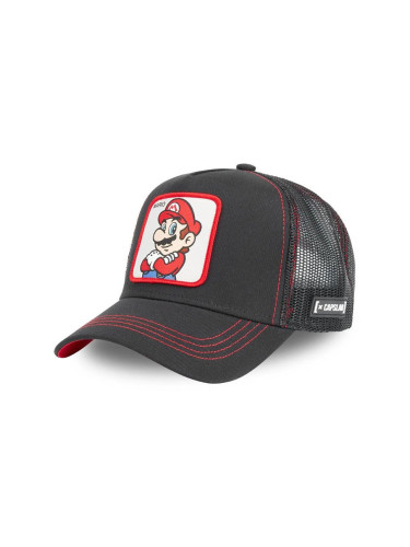 Шапка Capslab Super Mario в черно с апликация
