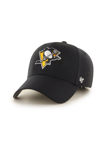 47 brand - Шапка с козирка NHL Pittsburgh Penguins H-MVP15WBV-BKB