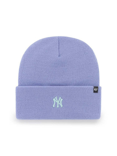 Шапка 47 brand Mlb New York Yankees в лилаво