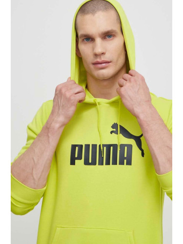 Суичър Puma в зелено с качулка принт 847428 586687