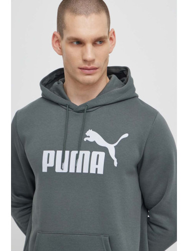 Суичър Puma в сиво с качулка принт 847428 586687