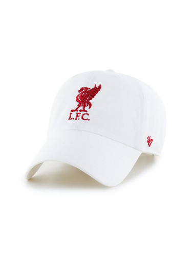 Шапка 47 brand Epl Liverpool FC в бяло с апликация EPL-RGW04GWS-WHA