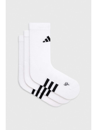 Чорапи adidas (3 броя)  3-pack в бяло HT3452