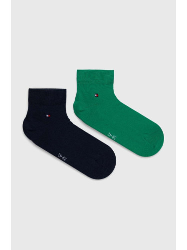 Чорапи Tommy Hilfiger (2 броя) в зелено 342025001