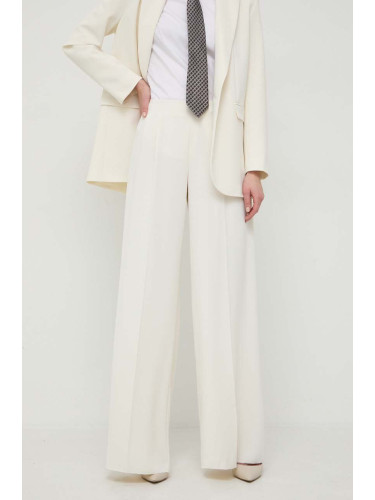 Панталон MAX&Co. в бяло със стандартна кройка, с висока талия 2416131061200