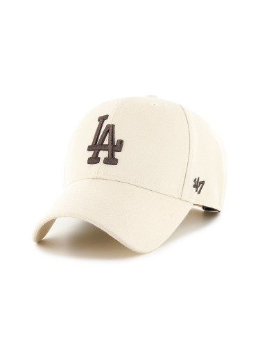 Шапка 47 brand Los Angeles Dodgers MLB в розово с апликация B-MVPSP12WBP-NTG