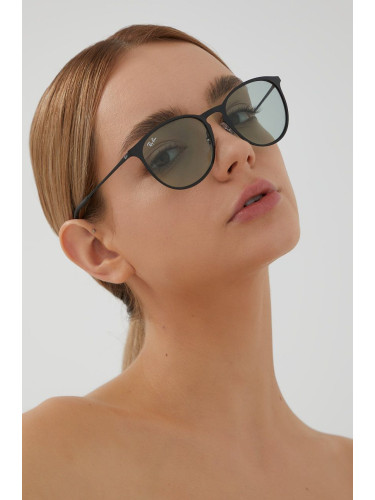 Слънчеви очила Ray-Ban ERIKA METAL дамски в черно 0RB3539