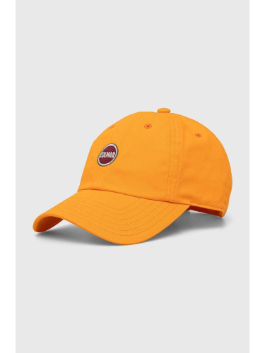 Памучна шапка с козирка Colmar в оранжево с апликация