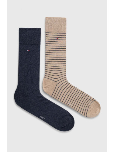 Чорапи Tommy Hilfiger (2 чифта) в бежово 100001496
