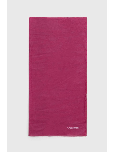 Кръгъл шал Viking 1214 Regular в розово с изчистен дизайн