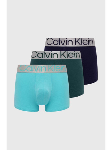 Боксерки Calvin Klein Underwear (3 броя) в синьо 000NB3130A