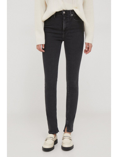 Дънки Calvin Klein Jeans в черно J20J222141