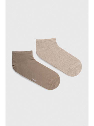 Чорапи Tommy Hilfiger (2 броя) в бежово 342023001