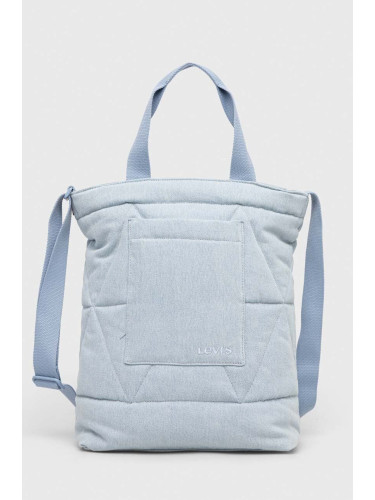 Дънкова чанта Levi's в синьо