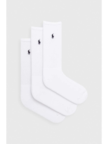 Чорапи Polo Ralph Lauren (3 броя) в бяло 449655211