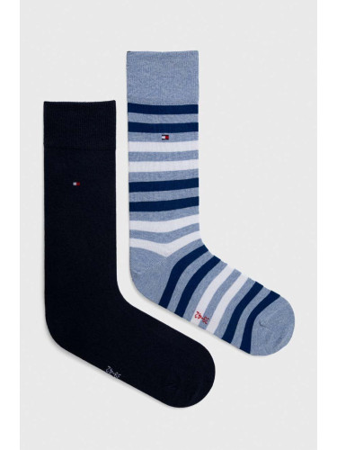Чорапи Tommy Hilfiger в синьо 472001001