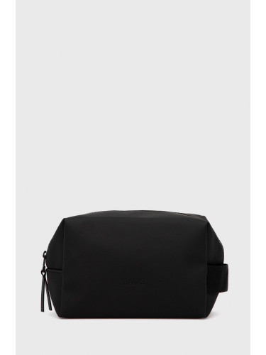 Козметична чанта Rains 15580 Wash Bag Small в черно