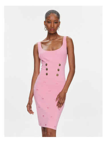 Pinko Плетена рокля Cactus 102879 A1LK Розов Slim Fit