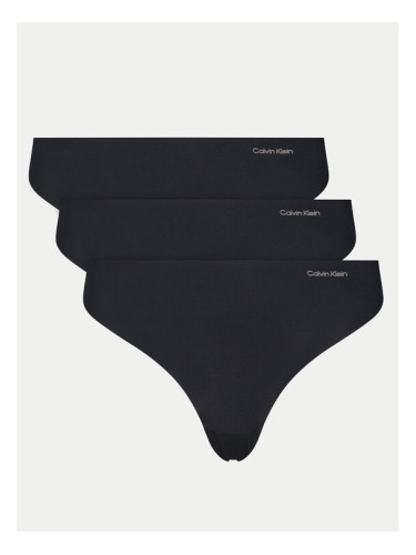 Calvin Klein Underwear Комплект 3 чифта прашки 000QD3558E Черен