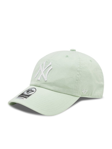 47 Brand Шапка с козирка Mlb New York Yankees '47 Clean Up W/ No Loop Label B-NLRGW17GWS-B0 Зелен