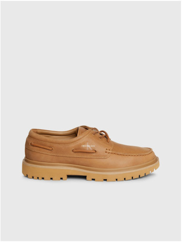 Light brown men's leather shoes Calvin Klein
