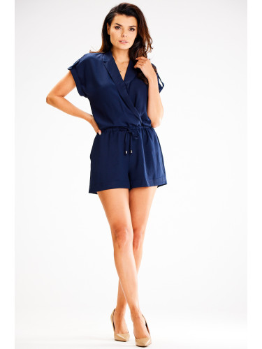 Awama Woman's Jumpsuit A657 Navy Blue