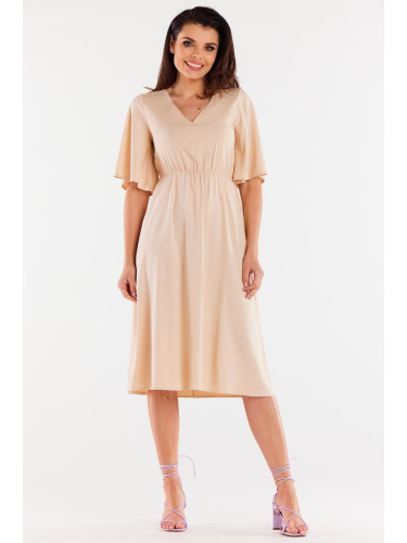 Awama Woman's Dress A518 Beige