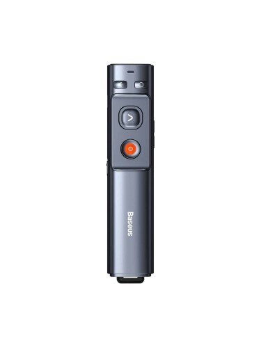 Лазерна показалка Baseus Orange Dot (WKCD010013), безжична, подходяща за големи обекти, до 200м разстояние, USB, USB-C, сива