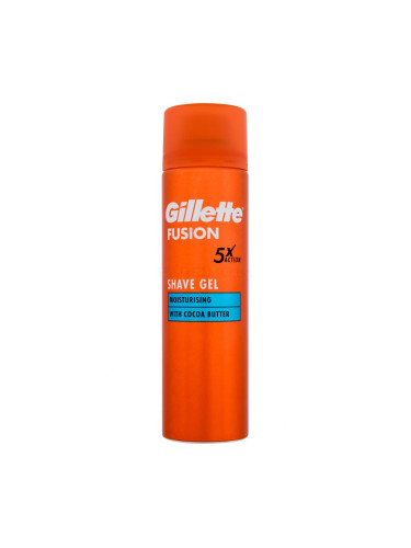 Gillette Fusion Moisturising Shave Gel Гел за бръснене за мъже 200 ml