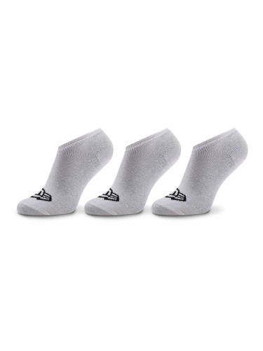 Комплект 3 чифта къси чорапи унисекс New Era Flag Sneaker Sock 13113638 Бял