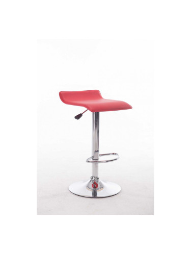 Бар стол Memo.bg модел H-1 BM, цвят: червен, размер: 38/38/65-84 см