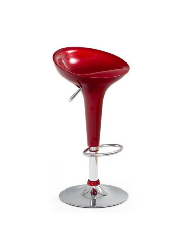 Бар стол Memo.bg модел H-17 BM, цвят: червен, размер: 44/38/90-111 см