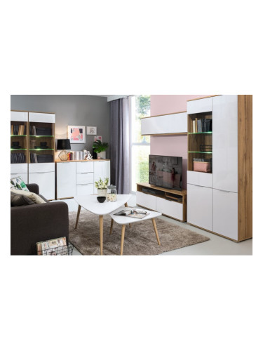 Секция Zele, бял вотан, бял лак, ПДЧ