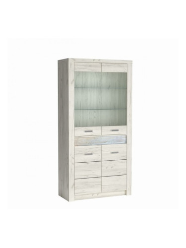 Витрина Indianapolis I-3, бял крафт