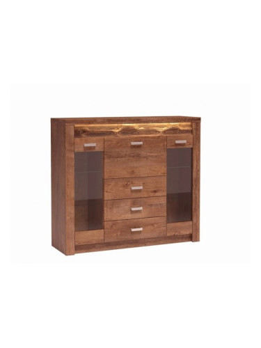 Витрина ниска Indianapolis I-8, светла пепел