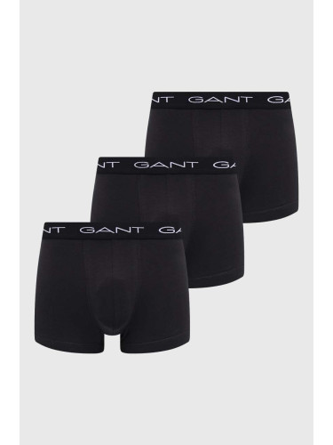 Боксерки Gant (3 чифта) в черно 900013003