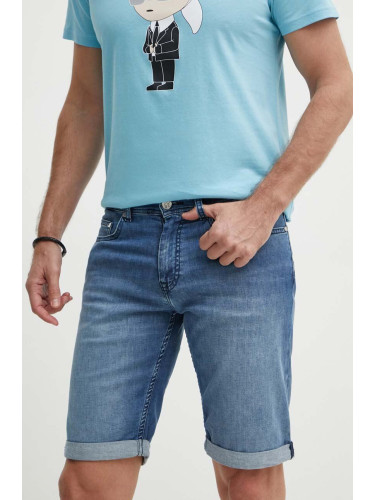 Дънков къс панталон Karl Lagerfeld в синьо 542833.265820