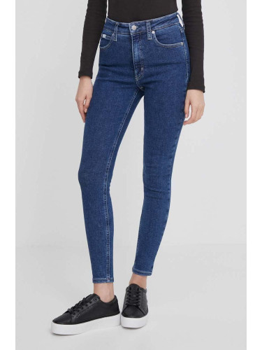 Дънки Calvin Klein Jeans в тъмносиньо J20J222770