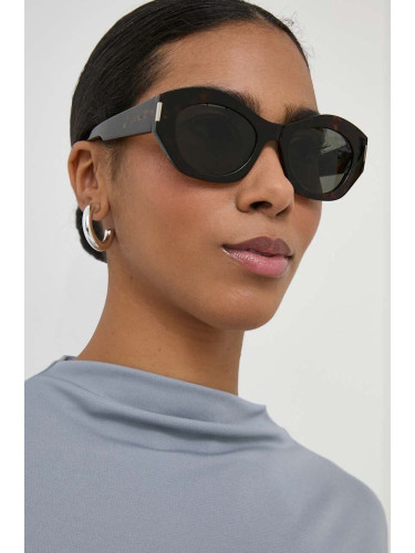 Слънчеви очила Saint Laurent в черно SL 639