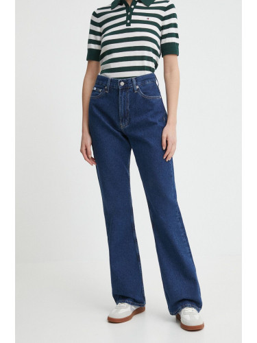 Дънки Calvin Klein Jeans с висока талия J20J222750