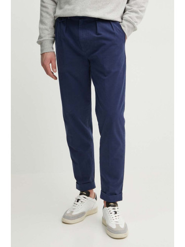 Памучен панталон Polo Ralph Lauren в тъмносиньо със стандартна кройка 710924121