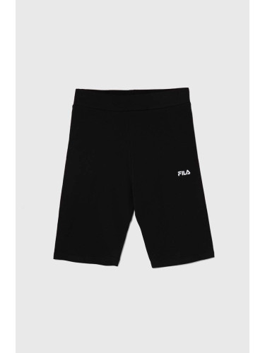 Детски къси панталони Fila BETTOLLE в черно с апликация