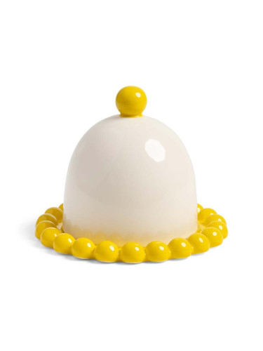 Купа за масло &k amsterdam Butter Dish Perle Yellow