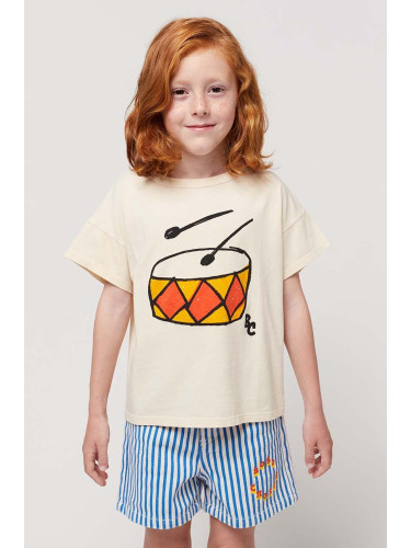 Детска памучна тениска Bobo Choses в оранжево
