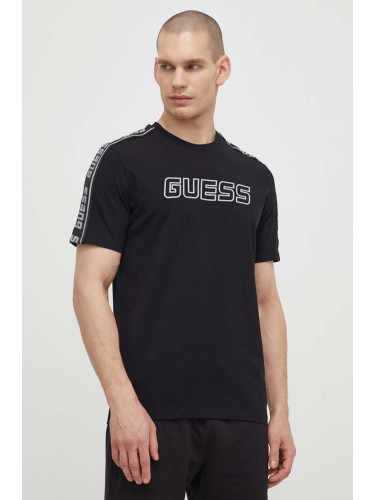 Тениска Guess ARLO в черно с апликация Z4GI18 J1314