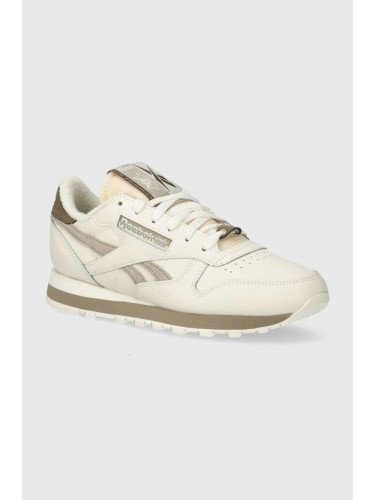 Кожени маратонки Reebok Classic Classic Leather в бежово 100074360