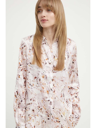 Риза Bruuns Bazaar PellitoryBBCorinna shirt дамска в розово със стандартна кройка с класическа яка BBW3983