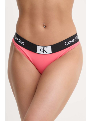 Долнище на бански Calvin Klein в розово KW0KW02353